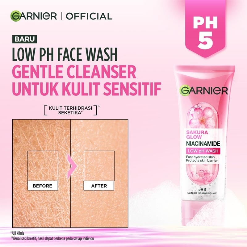 GARNIER LOW PH WASH 100ML SAKURA GLOW